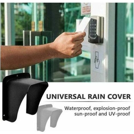 Housse de pluie pour sonnette – Couvercle en acier laminé à froid – Étanche et résistant aux intempéries – Protection pour dispositifs d'accès (1/5)