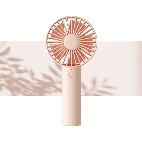 Mini ventilateur portatif, portable et petit avec 3 vitesses, batterie rechargeable USB, fonctionne pour l'extérieur, les voyages, les concerts, les cadeaux pour femmes et hommes - Marron (1/5)