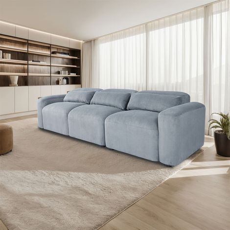 2 or 3 Seater Sofa Comfy Corduroy Couch w Spring Cushion - 3 Seater (1/5)
