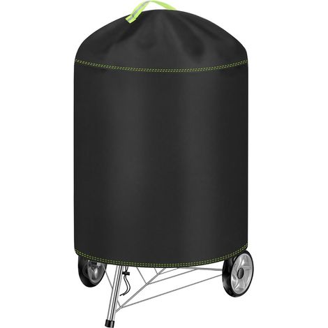 Runde VDISRR Grillabdeckung für den Außenbereich, 420D Oxford-Gewebe, Schutzhülle Ø 77 x 90 cm, wind-, sonnen- und wasserabweisend, passend für Weber-Grills (57 cm). (1/5)