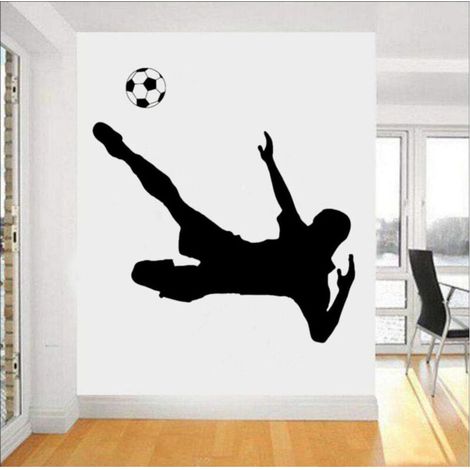 Autocollants muraux pour chambre d'enfant, style football, sport (1/4)