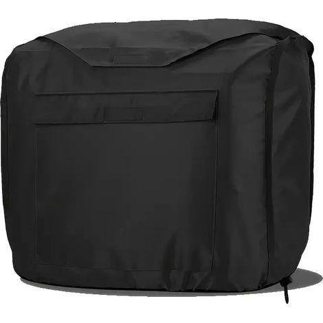 (Noir, 52x29x41cm) Housse de générateur portable - fabriquée en tissu Oxford haute résistance, avec fermeture à cordon, adaptée aux générateurs d'extérieur. (1/5)