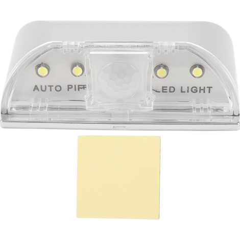 Lampe nocturne LED pour trou de serrure de porte, détecteur de mouvement PIR, fonctionne sur piles, pour toilettes, placards, cuisine, couloirs, escaliers (1/5)