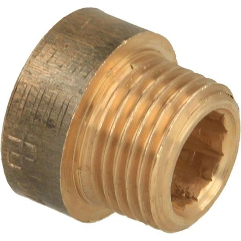 Rallonge de robinet 1/2'' x 10 mm laiton rouge