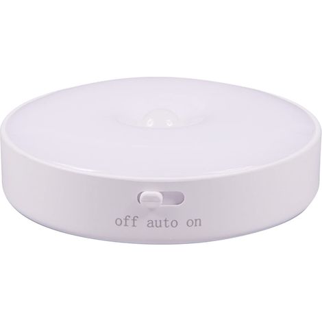 Lampe Led Avec Capteur De Mouvement - USB Rechargeable - Pour Escaliers Couloirs Chambres - 6 Led Blancs - Diamètre 8,5 Cm Hauteur 2,3 Cm - 1 Pièce (1/5)