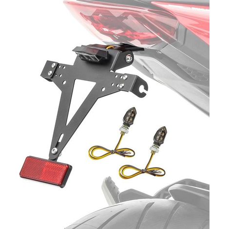 Unterstützungsplatte Moto für Ducati Monster 937 21-25 + LED-Blinker KP8