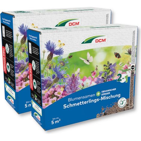 DCM Schmetterlings-Mischung 530 g Blumensamen orgnischer Dünger Artenvielfalt