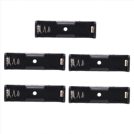 5 supports de 1 pile AA avec connecteur, interrupteur et circuit imprimé (1/5)