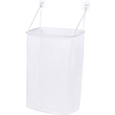 Wall Mounted Laundry Basket Ample Capacity High Load Bearing Adhesive Dirty Clothes Basket for Bathroom (1/5)