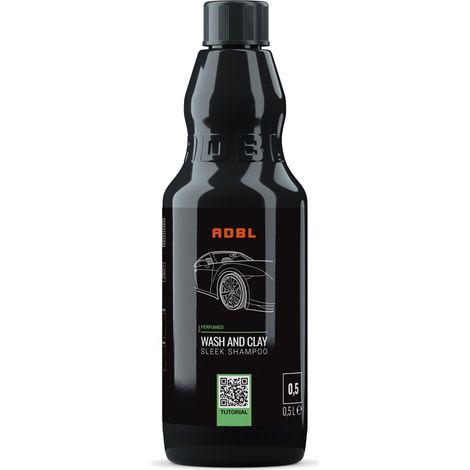 ADBL Wash and Clay 0,5L Champú 3 en 1 para limpieza y aplicación de arcilla, seguro y eficaz