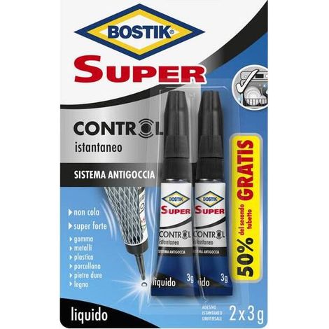24 x BOSTIK SUPER CONTROL ISTANTANEO 2X3 G BLISTER