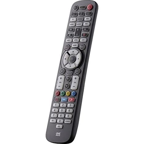 Uno Per Tutti Essenziale 6 telecomandi a telecomando IR wireless DVD/Blu-ray, IPTV, Speaker Bar de suono, pulsanti TV