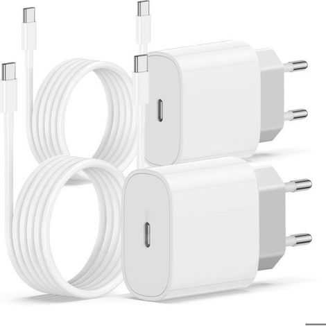 Chargeur Rapide-Câble Chargeur iPhone 15 16-2PCS-20W-USB Type C-compatible iPhone 16 Pro/16 Pro Max/15 Pro Max/15 Plus iPad Pro (1/5)