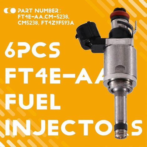 6 injecteurs de carburant FT4E-AA pour Lincoln MKX 2016-2018 2.7L et Ford F-150 Edge 2015-2017 (1/5)