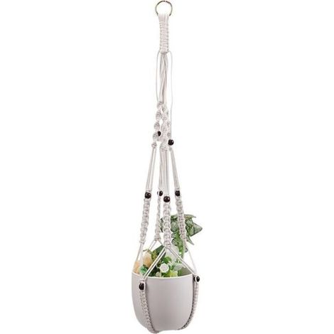 Cotton cord filet for gardening flower pots and interior decoration.