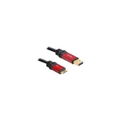 Delock USB-Kabel USB 3.2 Gen1 (USB 3.0 / USB 3.1 Gen1) USB-A Stecker, USB-Micro-B 3.0 Stecker 1.00 (1/5)