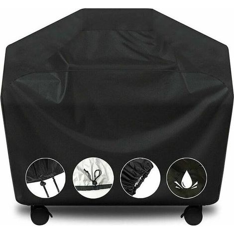 Housse de protection haut de gamme pour barbecue à gaz, résistante et durable, compatible avec Weber Spirit, Weber Genesis, Char Broil et autres. Indéchirable et imperméable (57 cm L x 24 cm l x 46 cm (1/4)