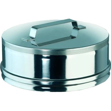 Capuchon d'inspection en acier inoxydable AISI 316L L 80mm Ø 120