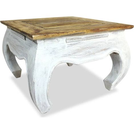 Furniture Limited - Mesa auxiliar de madera maciza de caoba (1/4)