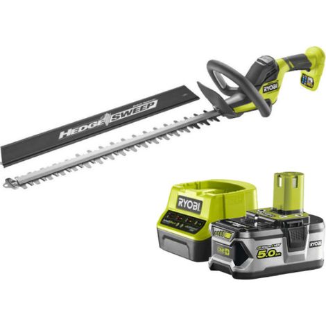 Pack RYOBI Taille-haies Linea 18V One+ INEA 55cm RY18HT55A-0 - 1 Batterie 5.0Ah - 1 Chargeur rapide RC18120-150 (1/5)