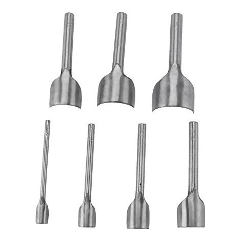 Outils du Cuir Poinçons, 7 Pcs/Ensemble Outils du Cuir Outils de Coupe Demi-ronde Poinçons en Cuir pour Sangle de Perforation Ceinture Porte-Monnaie Bricolage DIY 10-40mm