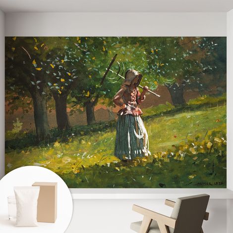Tapete Vliestapete mit Kleber - modernes Design - Wohnungsdeko - geruchslos - langlebig Herbstnachmittag 152x104 cm (1/5)