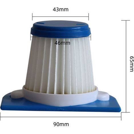Filtre aspirateur compatible Philips FC6230/FC6231/FC6232/FC6233/FC6331 – 2 pièces réutilisables en ABS (1/4)