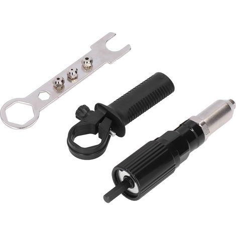 Adaptateur pour Pistolet à Rivets Électrique, Tête de Riveteuse pour Perceuse, Accessoire Machine à Rivets et Cloueuse