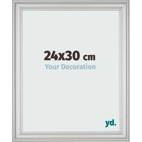 yd. - Cadre photo 24x30 - Argent Mat - MDF - Lazio (1/5)