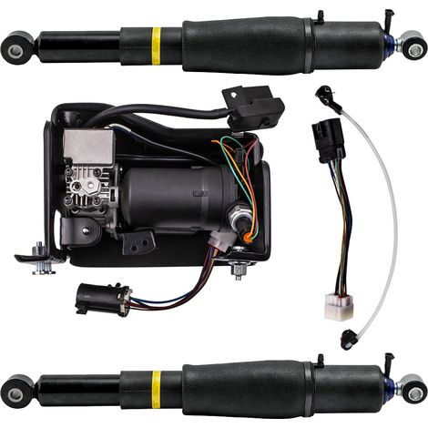 2x Arrière Amortisseur 1x Pompe De Compresseur for Cadillac Chevrolet 88965458 (1/5)