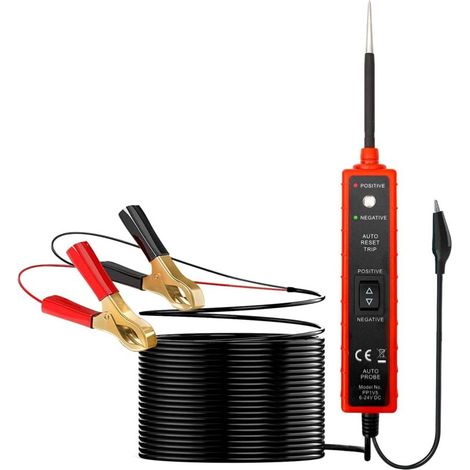 DC 6-24V Automotive Circuit Electrical System Tester, Circuit Detector, Circuit Analyzer, Power Probe, Continuity Test, Short Circuit Test, Polarity Identification