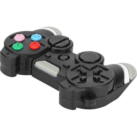 Clé USB 2.0 portable noire avec motif dessin animé, 64 Go, pour le stockage et le transfert de données.