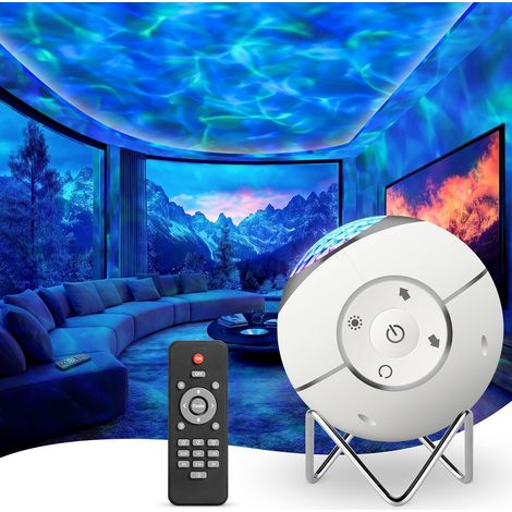 Projecteur Ciel Etoile, Projecteur Galaxie de Vagues Océaniques, Ciel Etoile Plafond Projecteur Lampe Veilleuse Enfant Bébé avec Rotation de 360° pour Enfant Adulte Cadeaux Décoration Chambre (1/5)