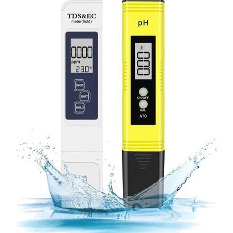 Pool-pH-Tester, 4-in-1-elektronisches Messgerät PH TDS Wasserqualitätstester Temperatur mit LCD-Anzeige Test für Trinkwasser, Aquarien, Hydrokultur, Schwimmbäder (1/5)