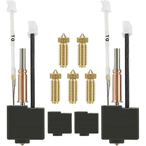 Kobra 3 V2 Endextruder-Kit für Anycubic Kobra 3/3 V2 Combo, mit 5 Messingdüsen und 2 Silikonschläuchen (1/5)
