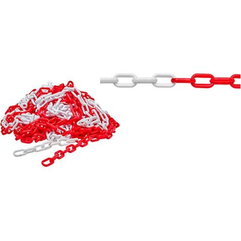 CATENA SEGNALETICA Ø8 CF 25 MT BIANCO ROSSA MAURER