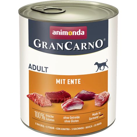 Animonda GranCarno Hundenassfutter Adult Ente 800 g Nassfutter