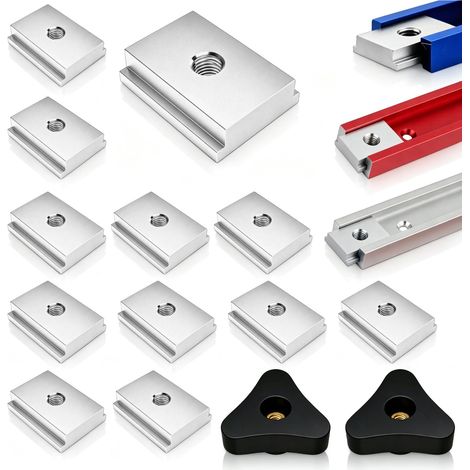 Lot de 12 Écrou Coulissant M6 Profilé Aluminium Écrous à Rainure en T (1/5)