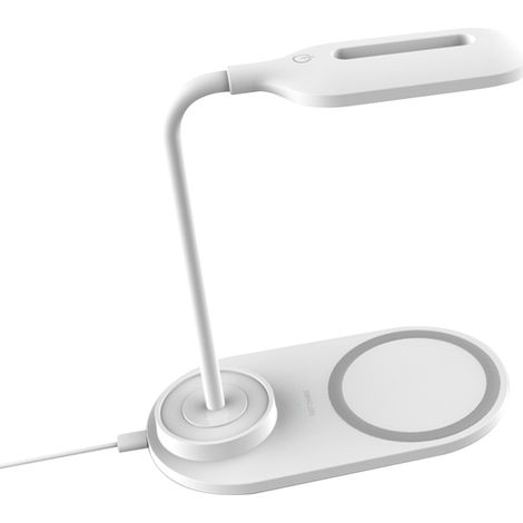 LED-Schreibtischlampe mit kabellosem Ladegerät, berührungsempfindlichen Bedienelementen, 3 einstellbaren Helligkeitsstufen, USB-Stromversorgung, flexiblem und tragbarem Schlauch für Büro, Schule und S (1/5)