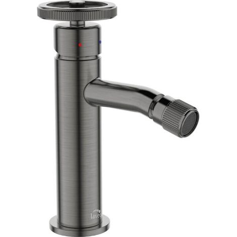 Rubinetto bidet a pavimento con tappo MURO GRAPHITE