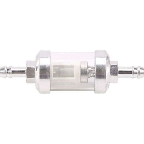 Filtre à Essence - 1 Pièce - Filtre à Essence - Entrée Sortie 8 mm - Pour Motos - Aluminium Verre (1/5)