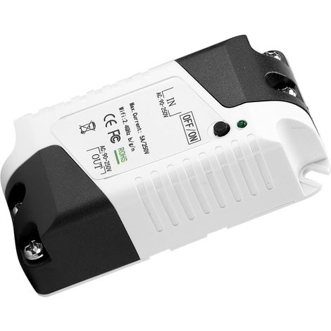 Interrupteur intelligent WiFi 90-250V module domestique, commande vocale Google Home/Alexa, télécommande APP, disjoncteur automatique (1/5)