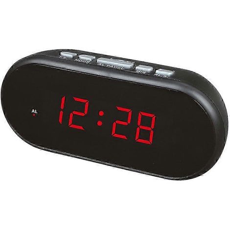Radio-réveil LED mural, horloge numérique, radio-réveil en plastique, horloge de table numérique LED