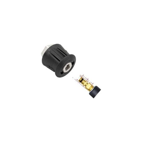 Convertisseur M22 pour tuyau de nettoyeur haute pression – Adaptateur de sortie pour Karcher – Nylon et aluminium – Entrée M22-femelle (1/5)