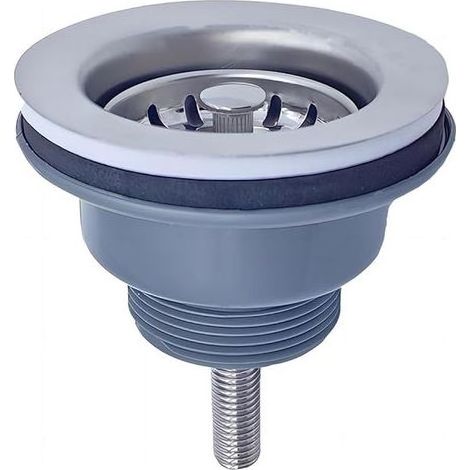 Bonde D\'évier Sans Trop Plein Panier Inox ø 84 mm 1½", Acier Inoxydable + ABS, Bonde + Panier, Convient pour Évier en Granit, Évier en Marbre, Vis Longueur 70MM Pour Lavabos en céramique (1/5)