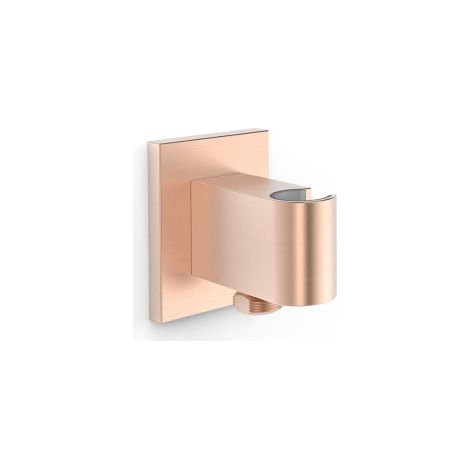 Support fixe avec arrivée d’eau pour douchette Or Rose Mat 24K - TRES 20718221OPM