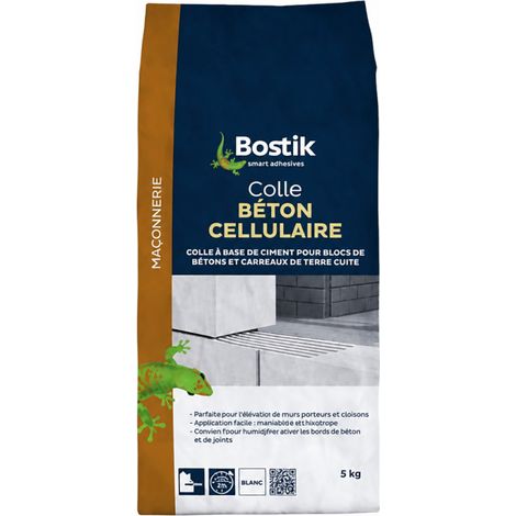 Adesivo per calcestruzzo cellulare, sacco da 5 kg