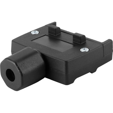 Connecteur mâle plat noir à 7 broches pour caravanes, remorques et bateaux à moteur. (1/4)