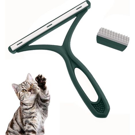 Tragbare, wiederverwendbare und selbstreinigende Katzen- und Hundehaarbürste für Teppiche, Kleidung, Sofas, Autos, Betten und Läufer.