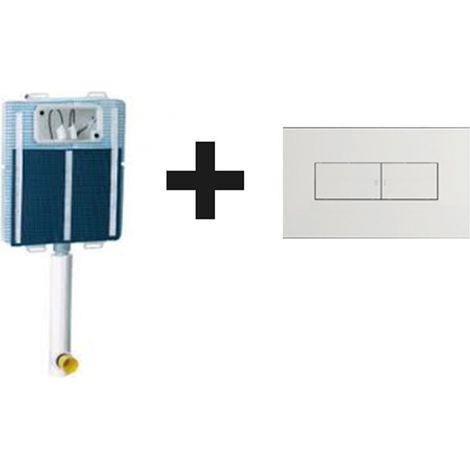 Todini Cassetta WC 20.00 Idea con Placca Bianca Magnetica 20.15/M